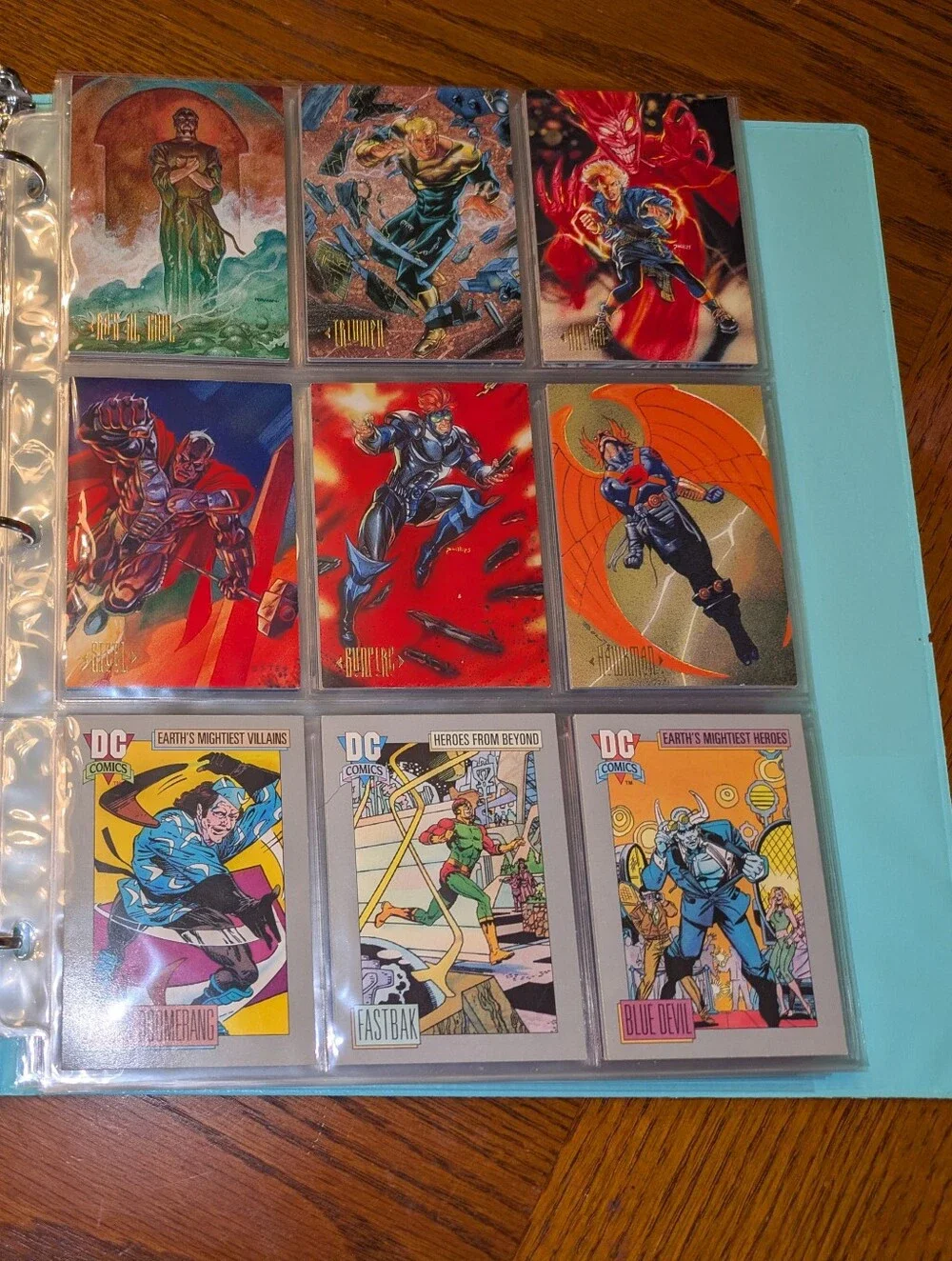 DC Comics 100 Card Binder 🔥 Superheroes & Villains Trading Card Collection Lot